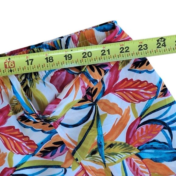 Women's 3X Wide Leg Island Lounge Pants Tropical Floral Flowy Relaxed - Picture 12 of 16